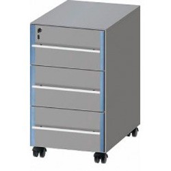 Тумба подкатная из меламина ЛАБ-PRO ТПЯ3 40.50.81 (с 3 ящиками) ЛОИП